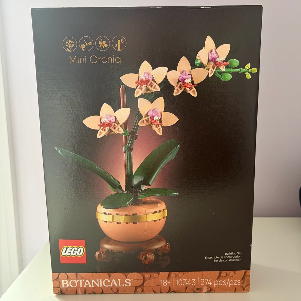 LEGO Mini Orchid Set - Tan, Pink & Green